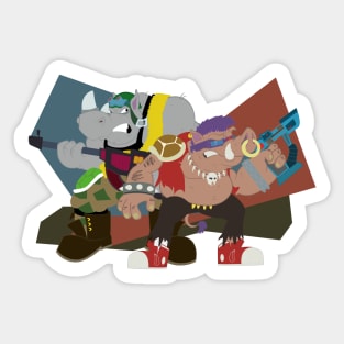 Bebop and Rocksteady Sticker